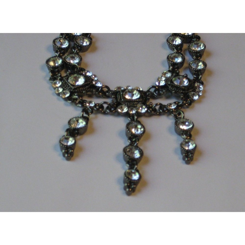 Waterfall Rhinestone Necklace - Picture 5 of 5